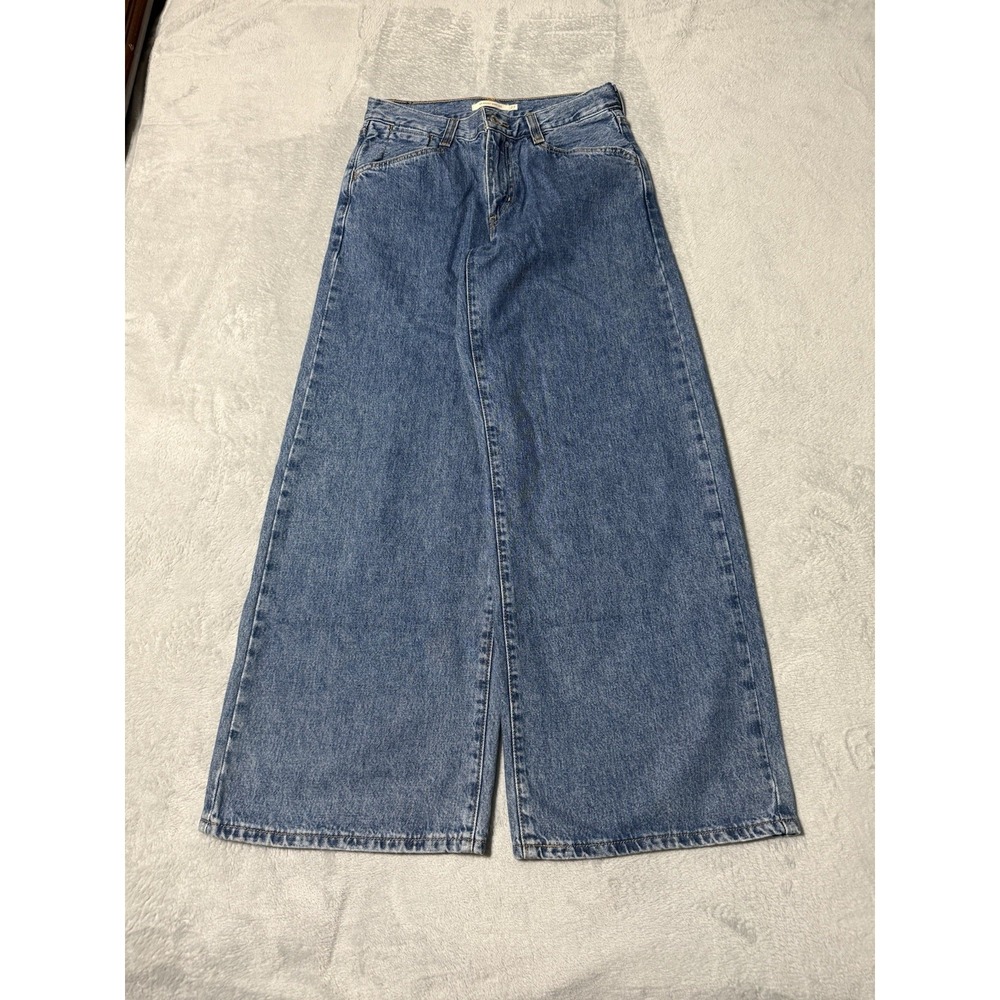 Levis 94 Baggy Wide Leg Jeans Womens 28 Blue Medium Wash 28x30